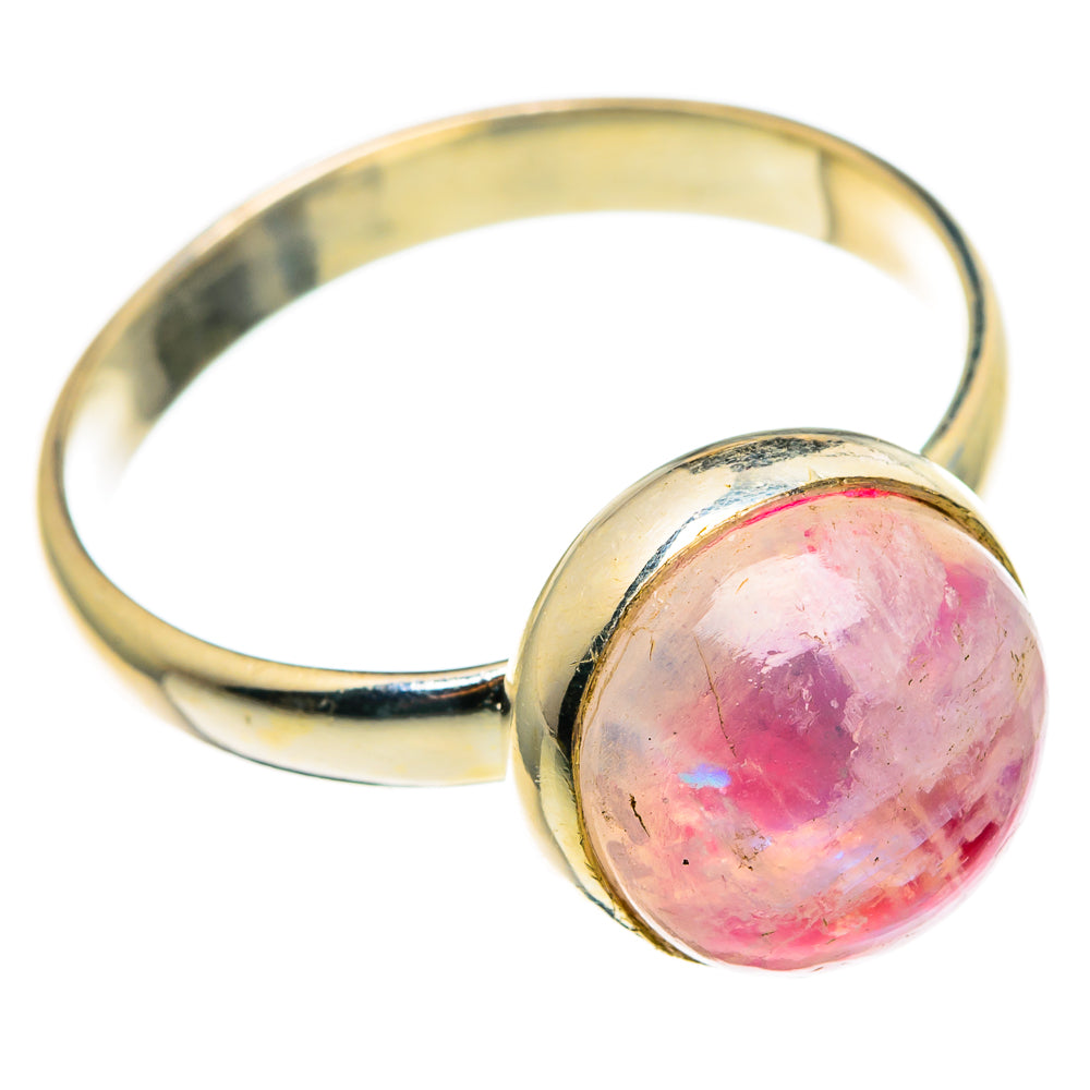 Pink Moonstone Rings handcrafted by Anasilvercos - RING85252 - Photo 2
