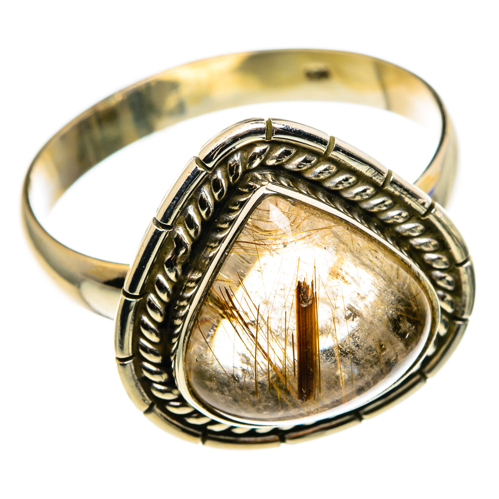 Rutilated Quartz Rings handcrafted by Anasilvercos - RING85261