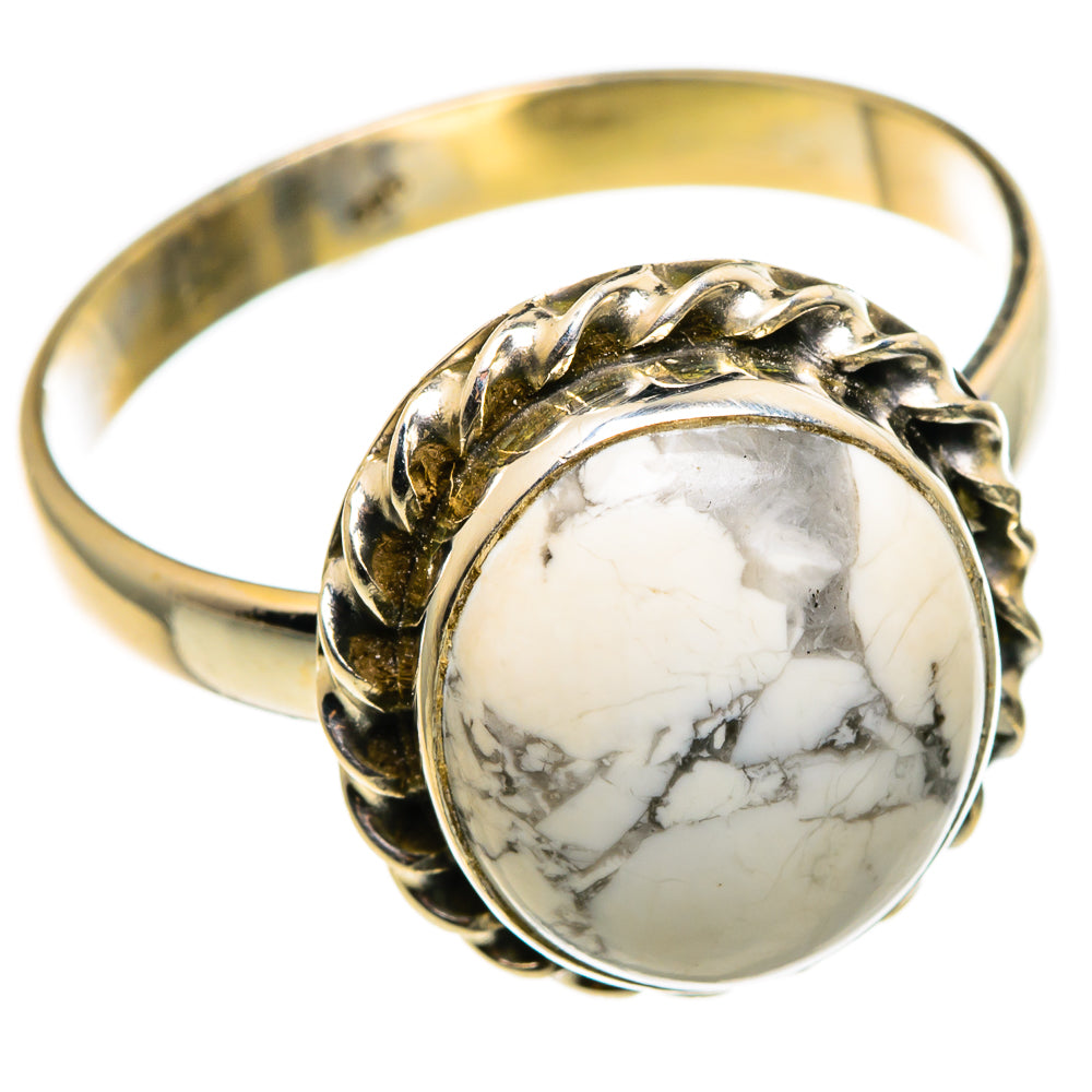 Howlite Rings handcrafted by Anasilvercos - RING85265