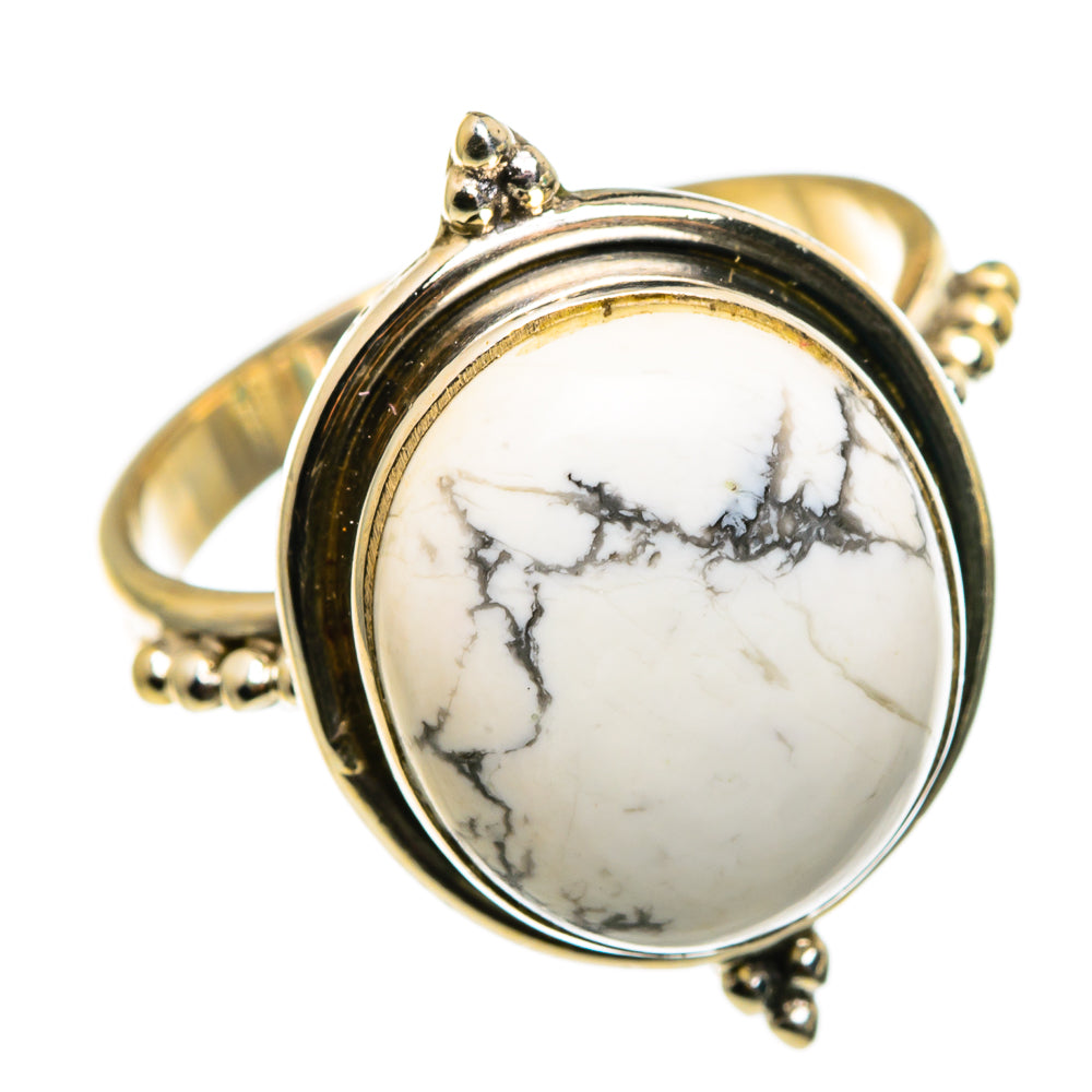 Howlite Rings handcrafted by Anasilvercos - RING85270