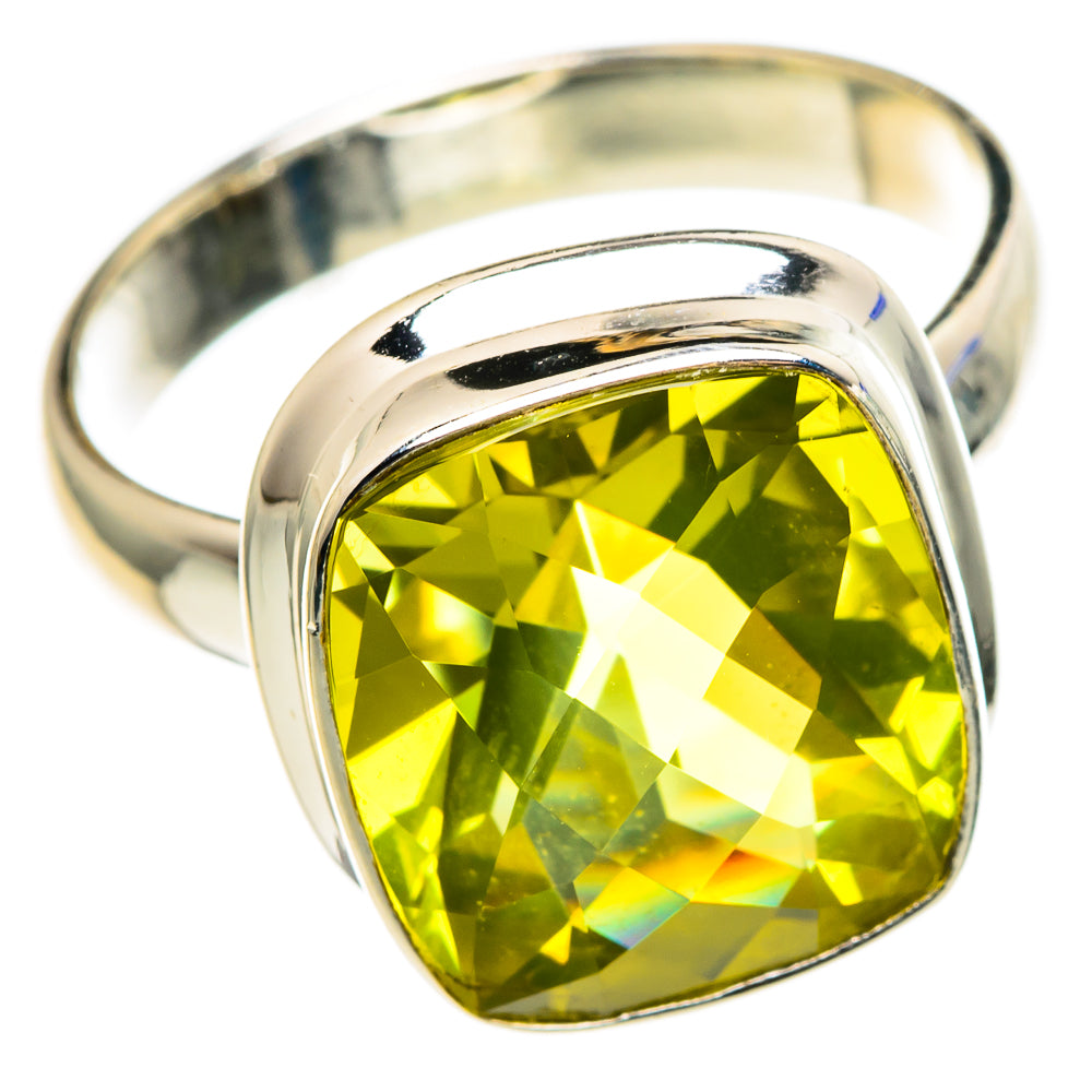 Lemon Quartz Rings handcrafted by Anasilvercos - RING85272