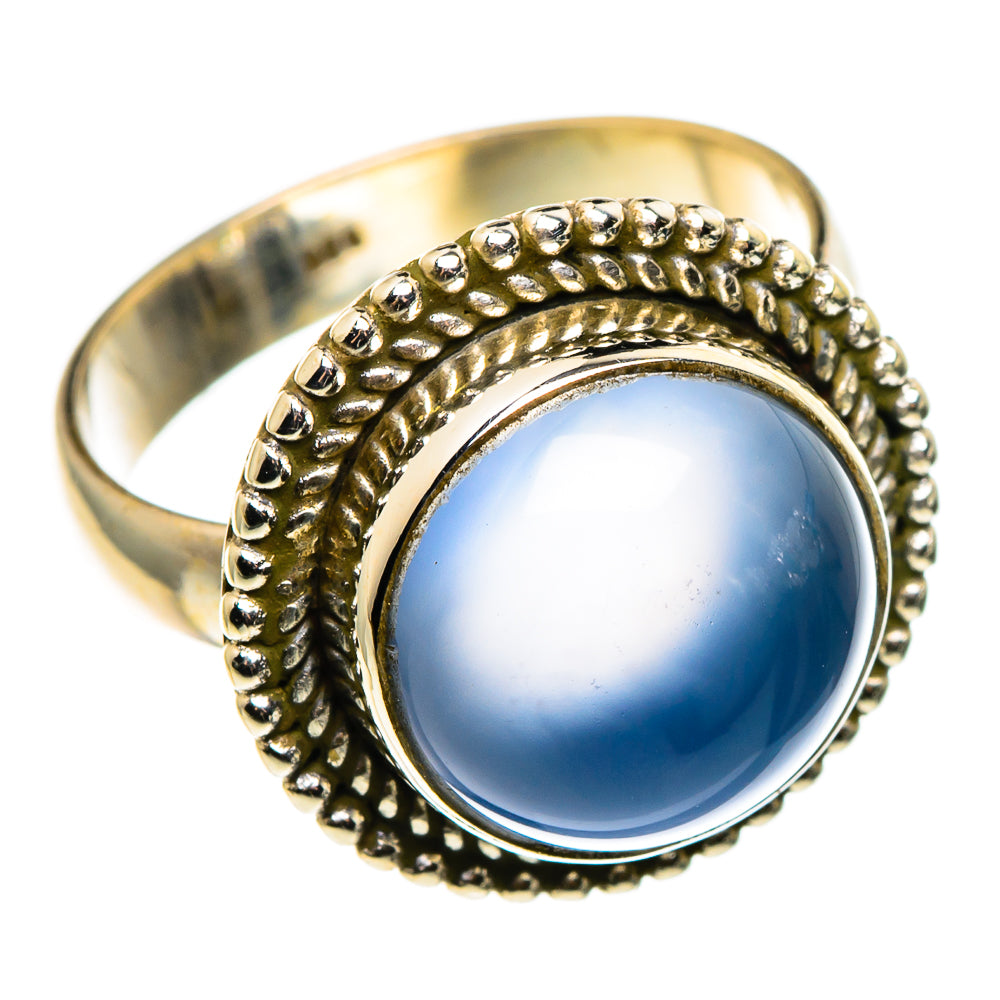Aqua Chalcedony Rings handcrafted by Anasilvercos - RING85279