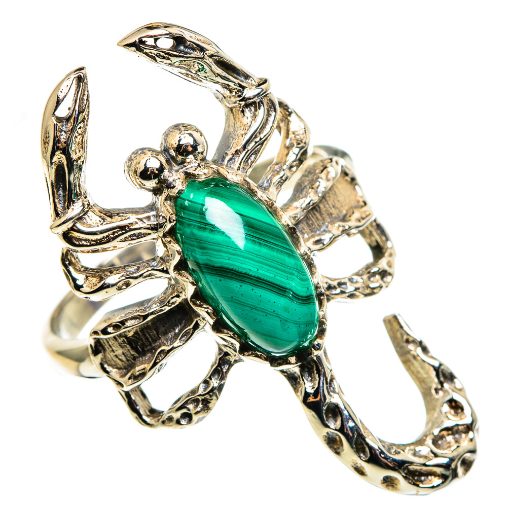 Malachite Rings handcrafted by Anasilvercos - RING85281