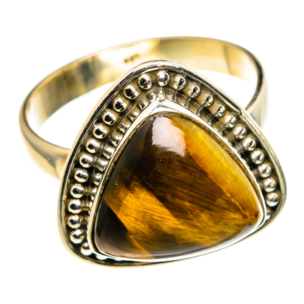 Tiger Eye Rings handcrafted by Anasilvercos - RING85285