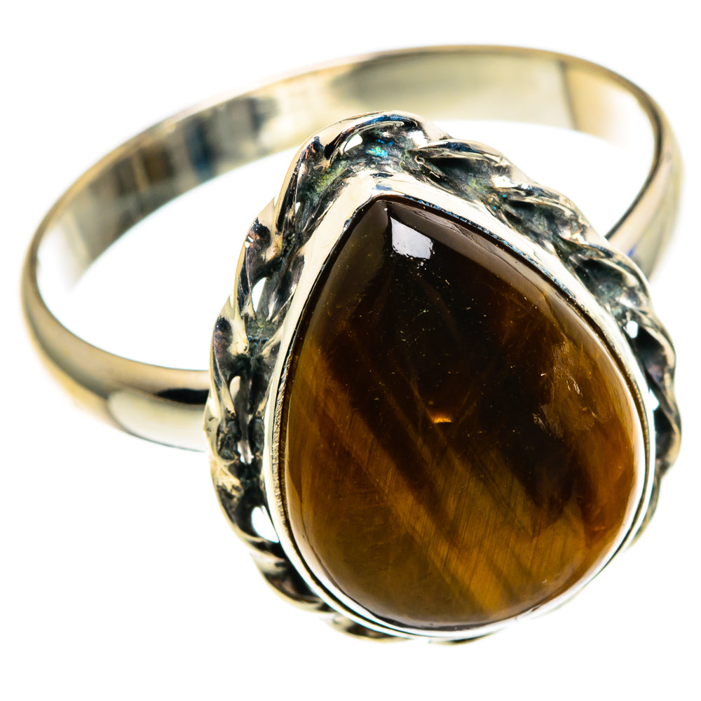 Tiger Eye Rings handcrafted by Anasilvercos - RING85290 - Photo 2