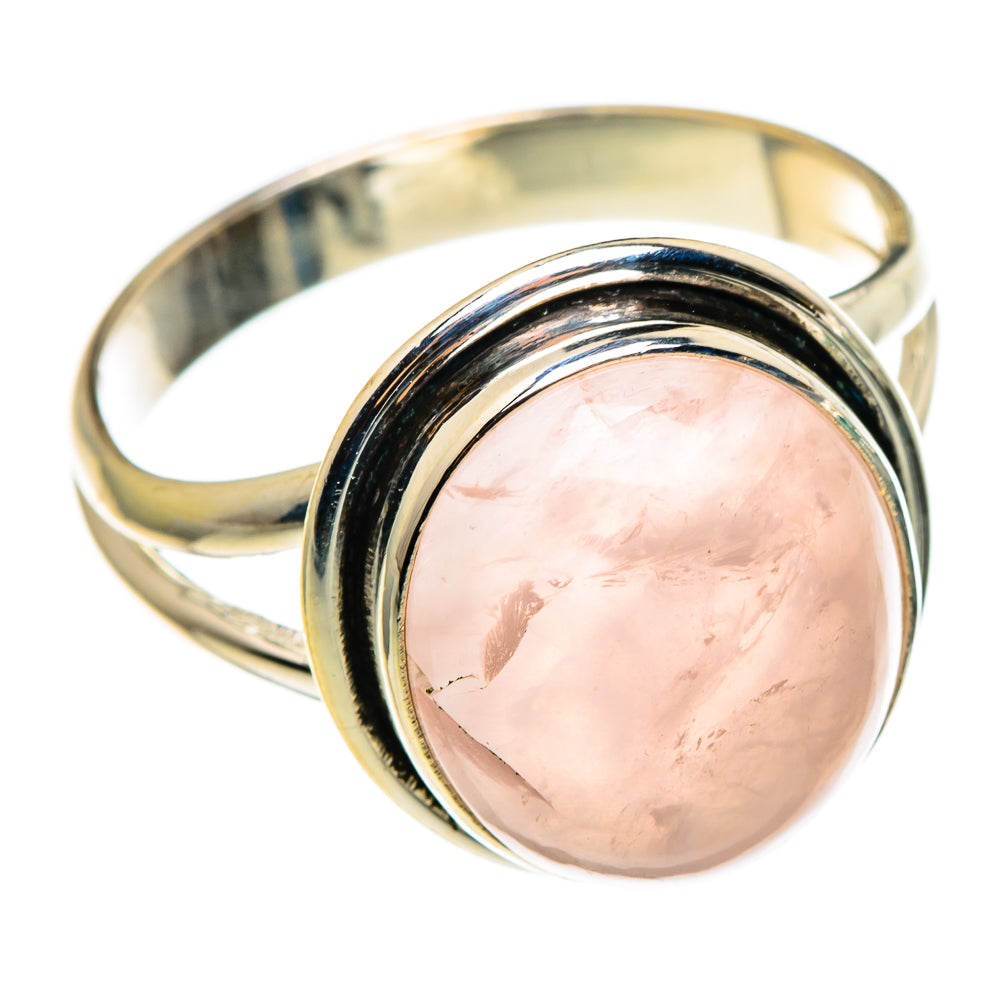 Rose Quartz Rings handcrafted by Anasilvercos - RING85296