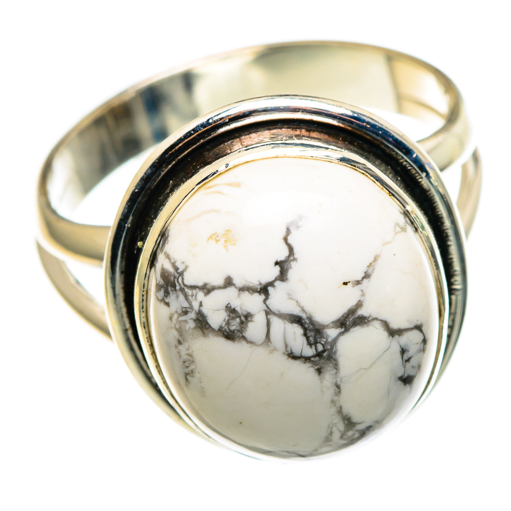 Howlite Rings handcrafted by Anasilvercos - RING85314