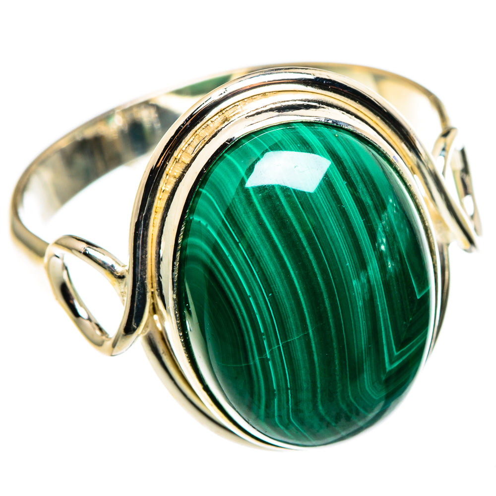 Malachite Rings handcrafted by Anasilvercos - RING85327