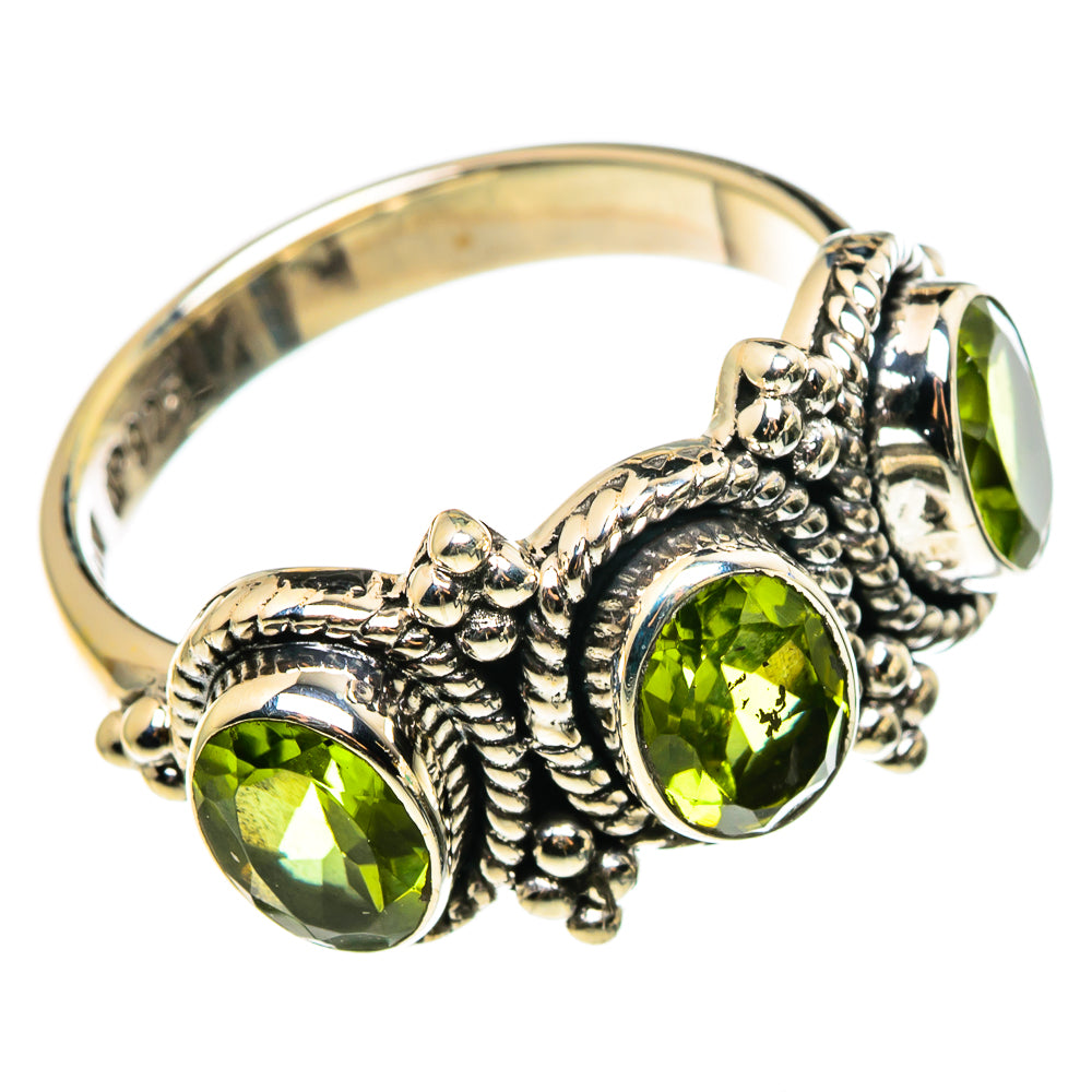 Peridot Rings handcrafted by Anasilvercos - RING85328