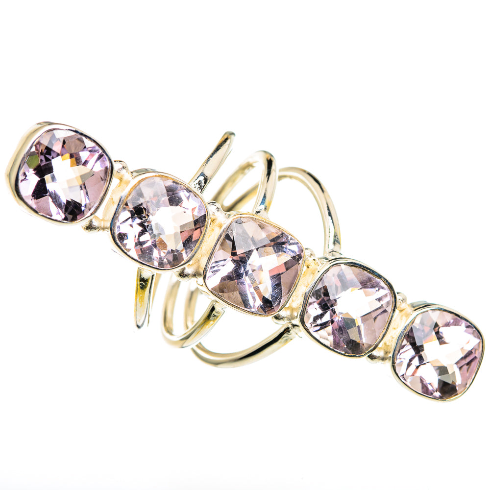 Kunzite Rings handcrafted by Anasilvercos - RING85347
