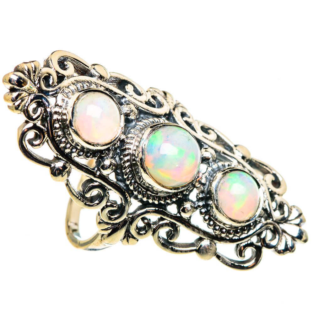 Ethiopian Opal Rings handcrafted by Anasilvercos - RING85356