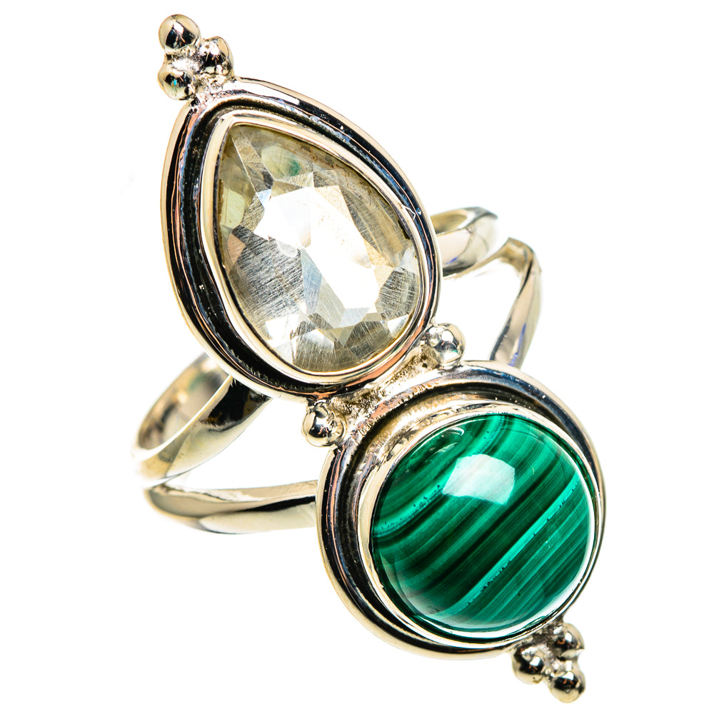 Malachite Rings handcrafted by Anasilvercos - RING85366
