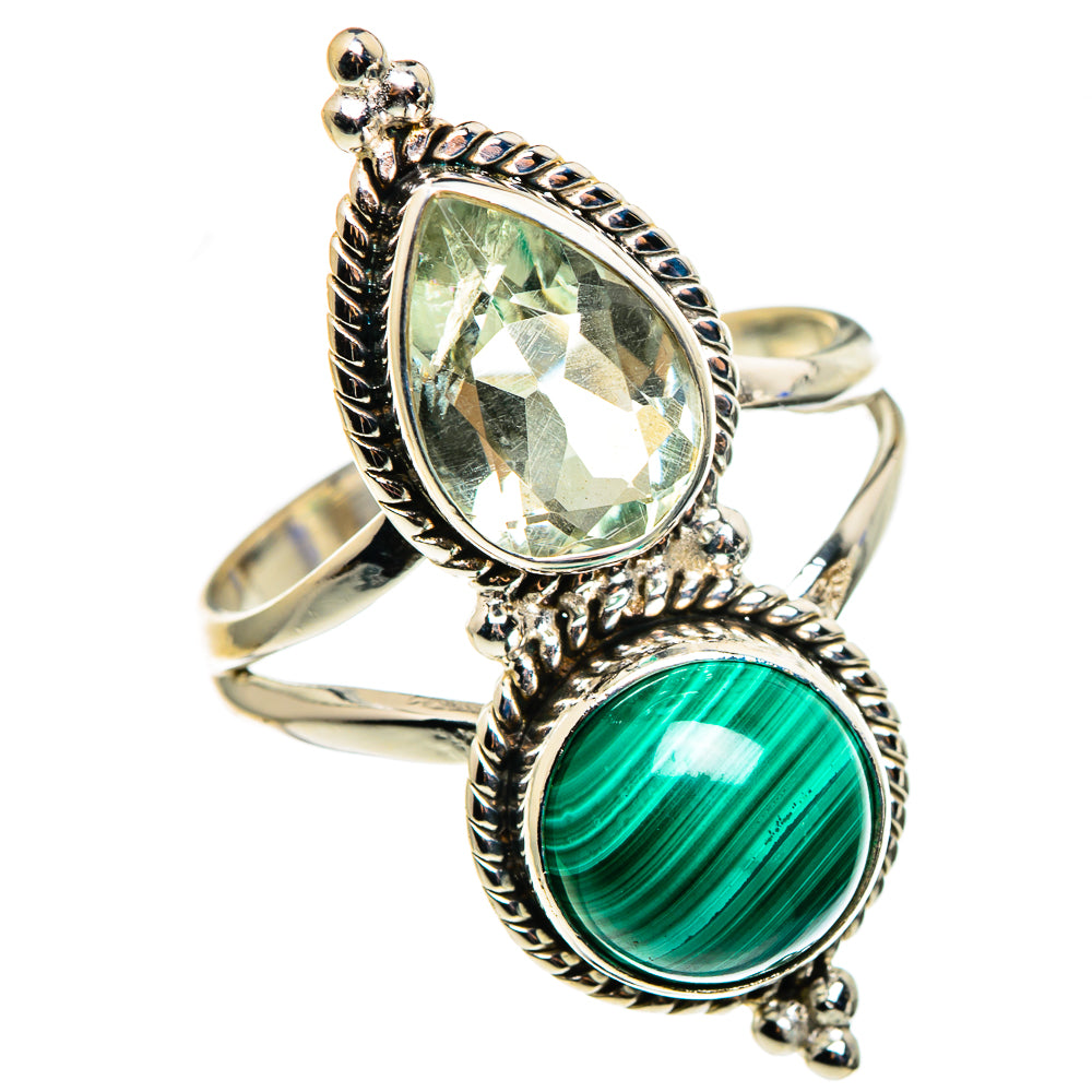 Malachite Rings handcrafted by Anasilvercos - RING85369