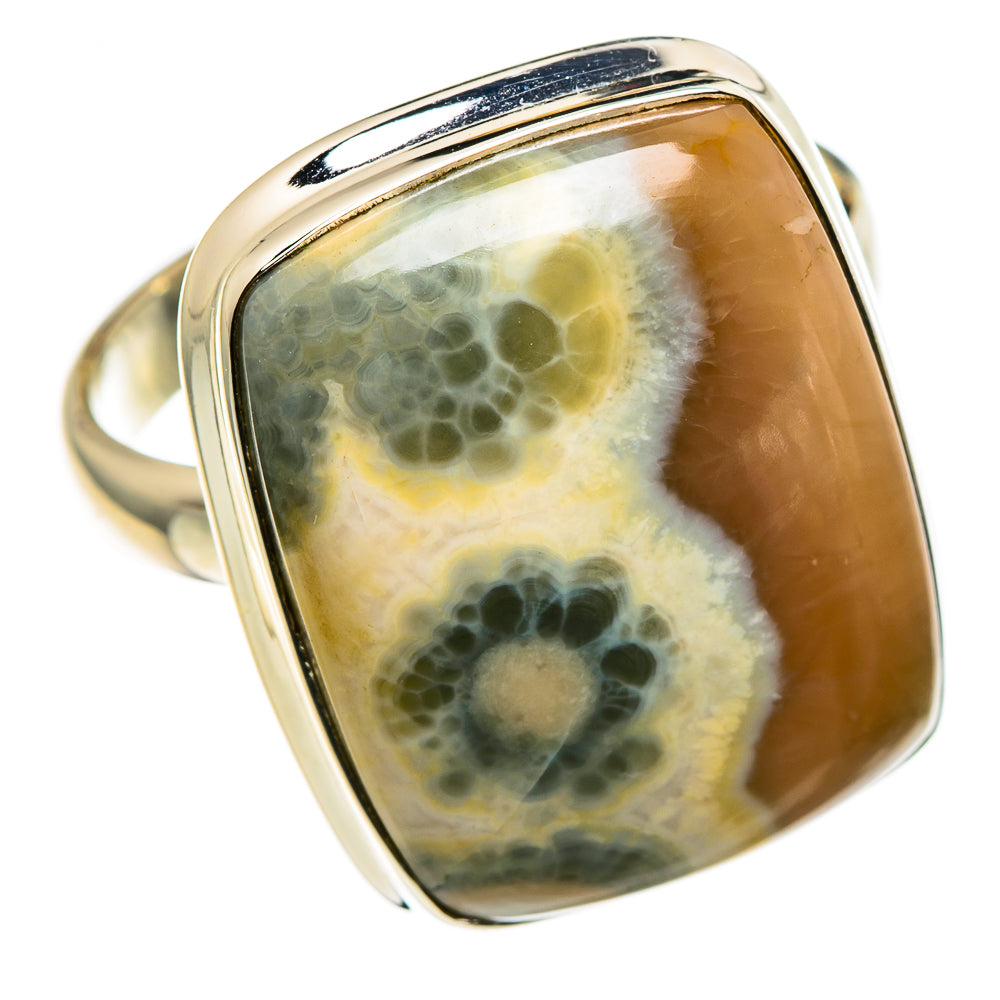 Ocean Jasper Rings handcrafted by Anasilvercos - RING85370
