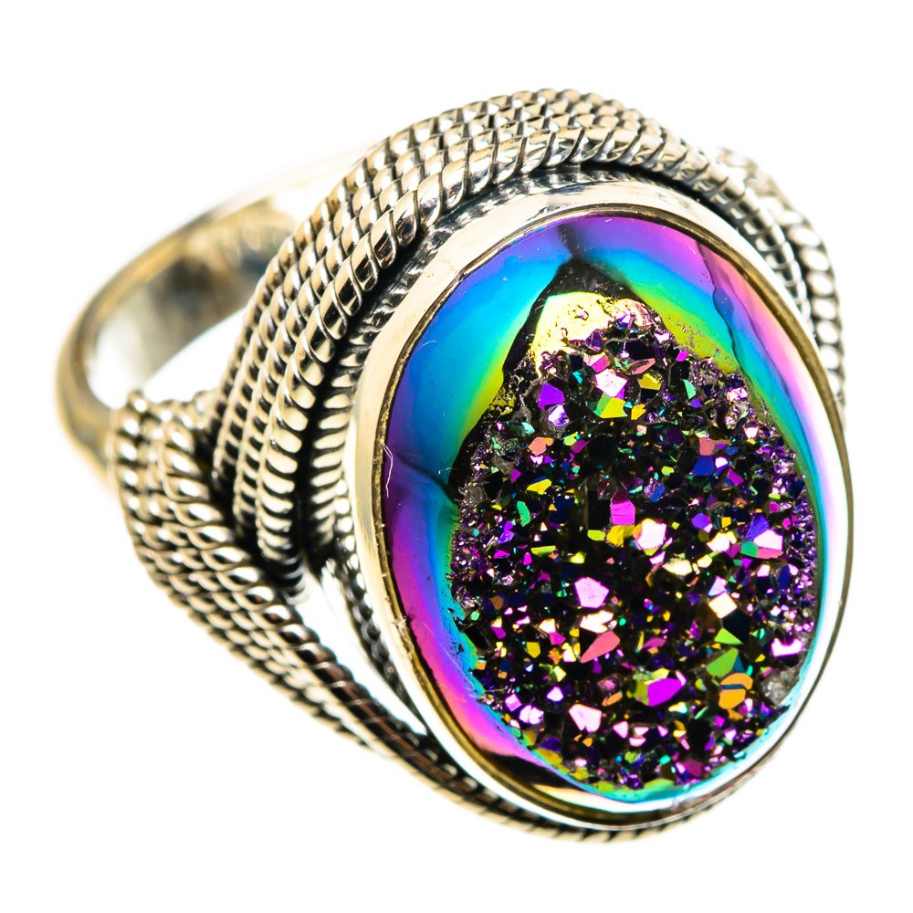 Titanium Druzy Rings handcrafted by Anasilvercos - RING85381