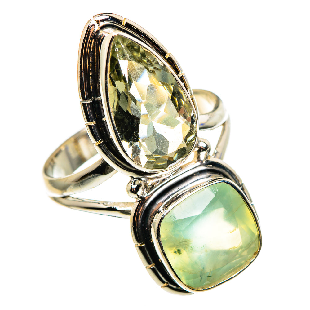 Prehnite Rings handcrafted by Anasilvercos - RING85389