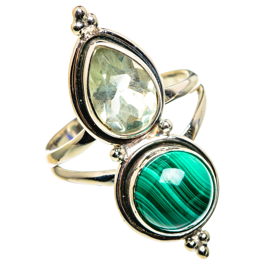 Malachite Rings handcrafted by Anasilvercos - RING85390
