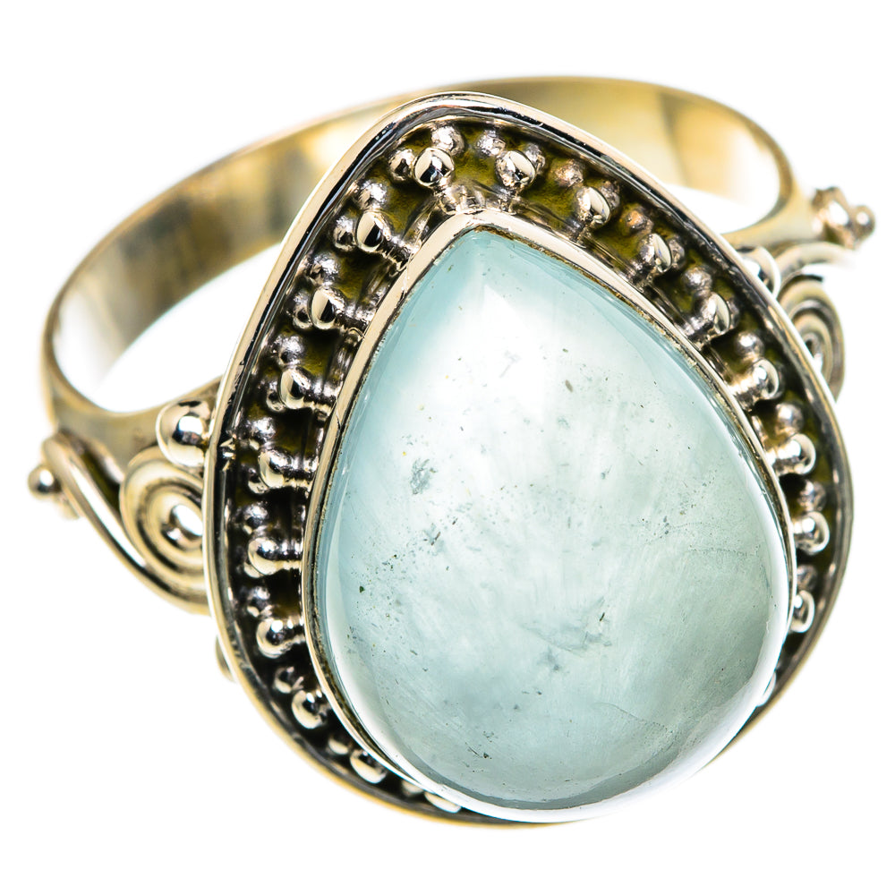 Aquamarine Rings handcrafted by Anasilvercos - RING85401