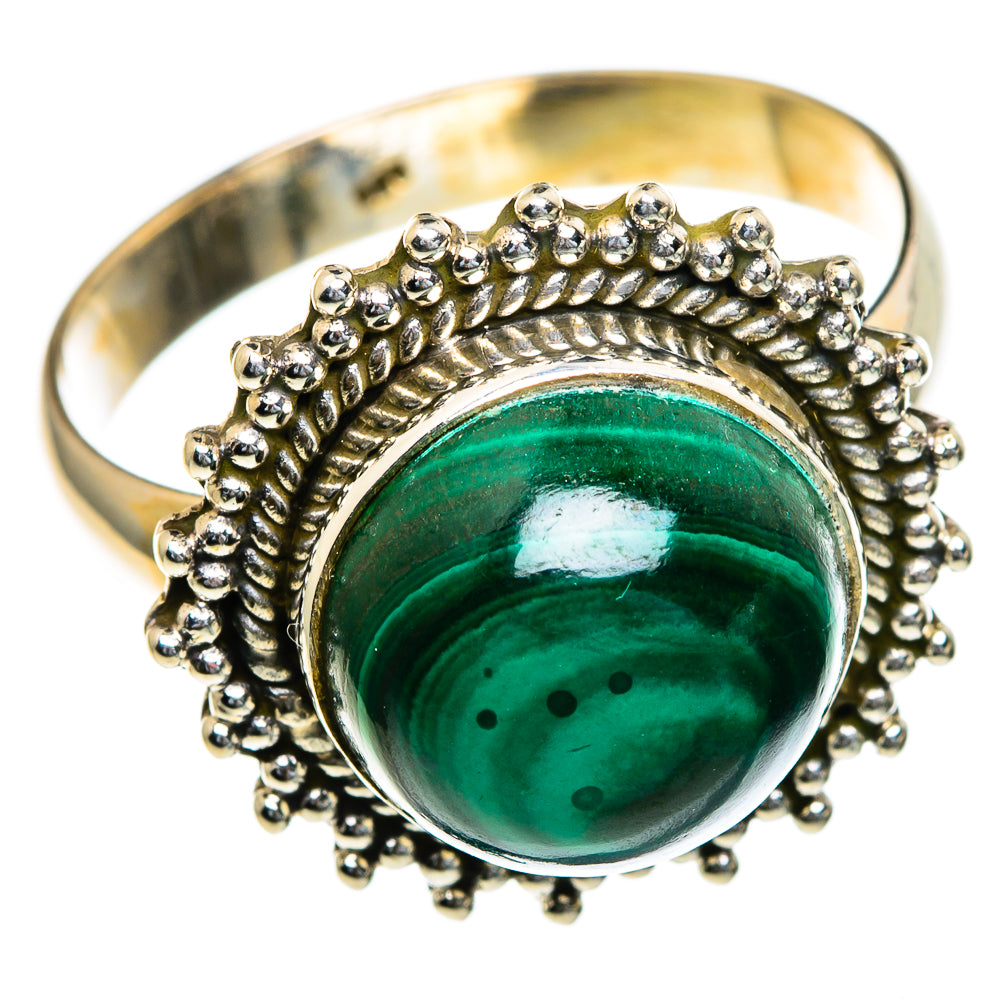 Malachite Rings handcrafted by Anasilvercos - RING85407