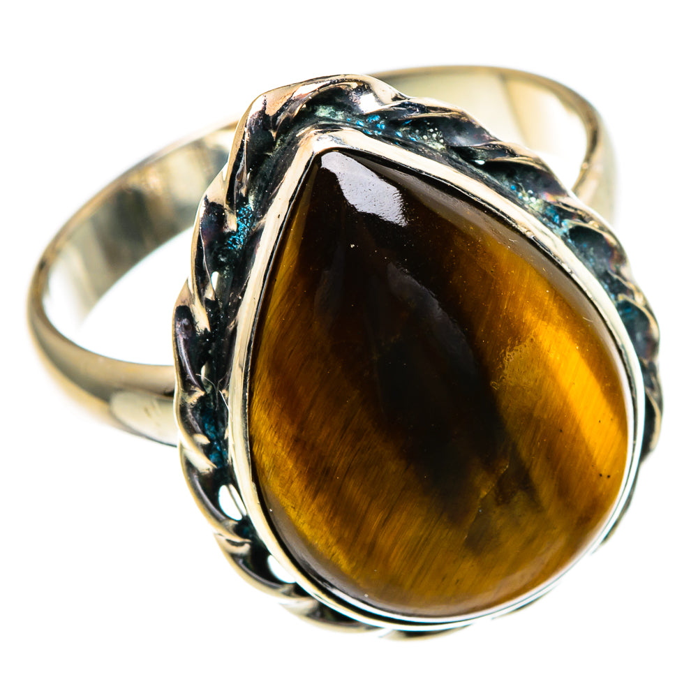 Tiger Eye Rings handcrafted by Anasilvercos - RING85413