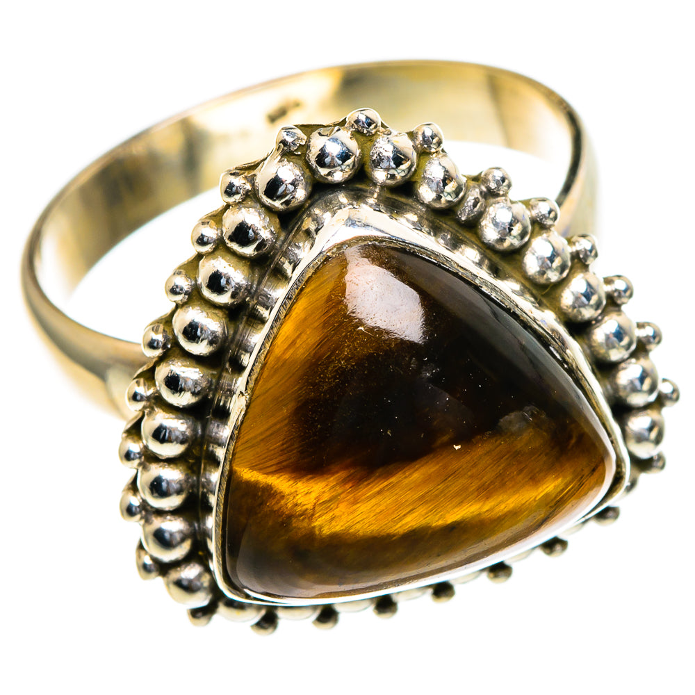 Tiger Eye Rings handcrafted by Anasilvercos - RING85414