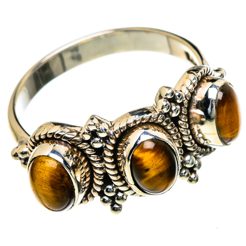 Tiger Eye Rings handcrafted by Anasilvercos - RING85415