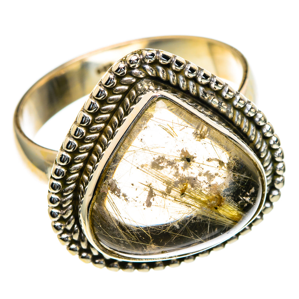 Rutilated Quartz Rings handcrafted by Anasilvercos - RING85430