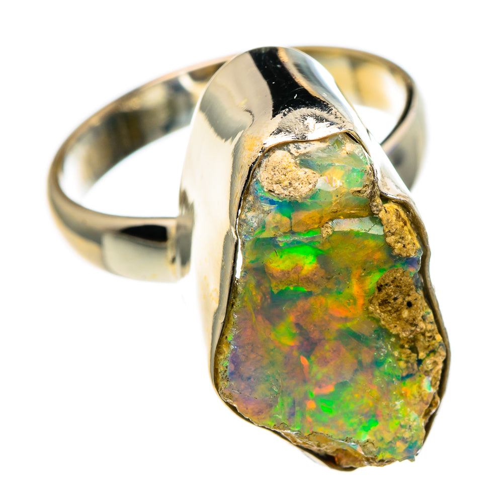 Ethiopian Opal Rings handcrafted by Anasilvercos - RING85439