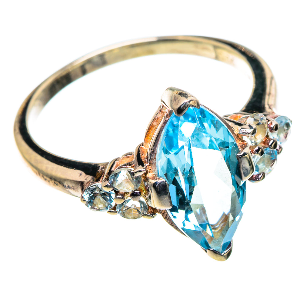 Blue Topaz Rings handcrafted by Anasilvercos - RING85449