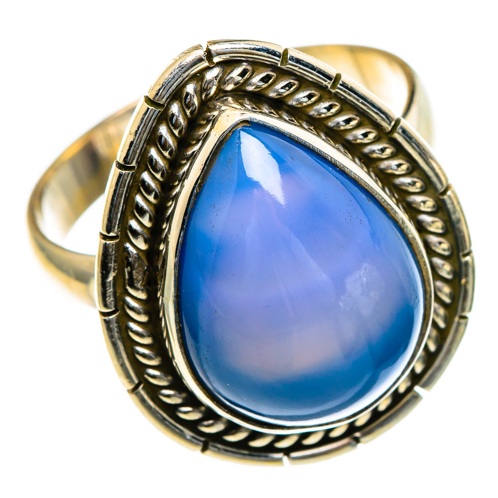 Chalcedony Rings handcrafted by Anasilvercos - RING85451