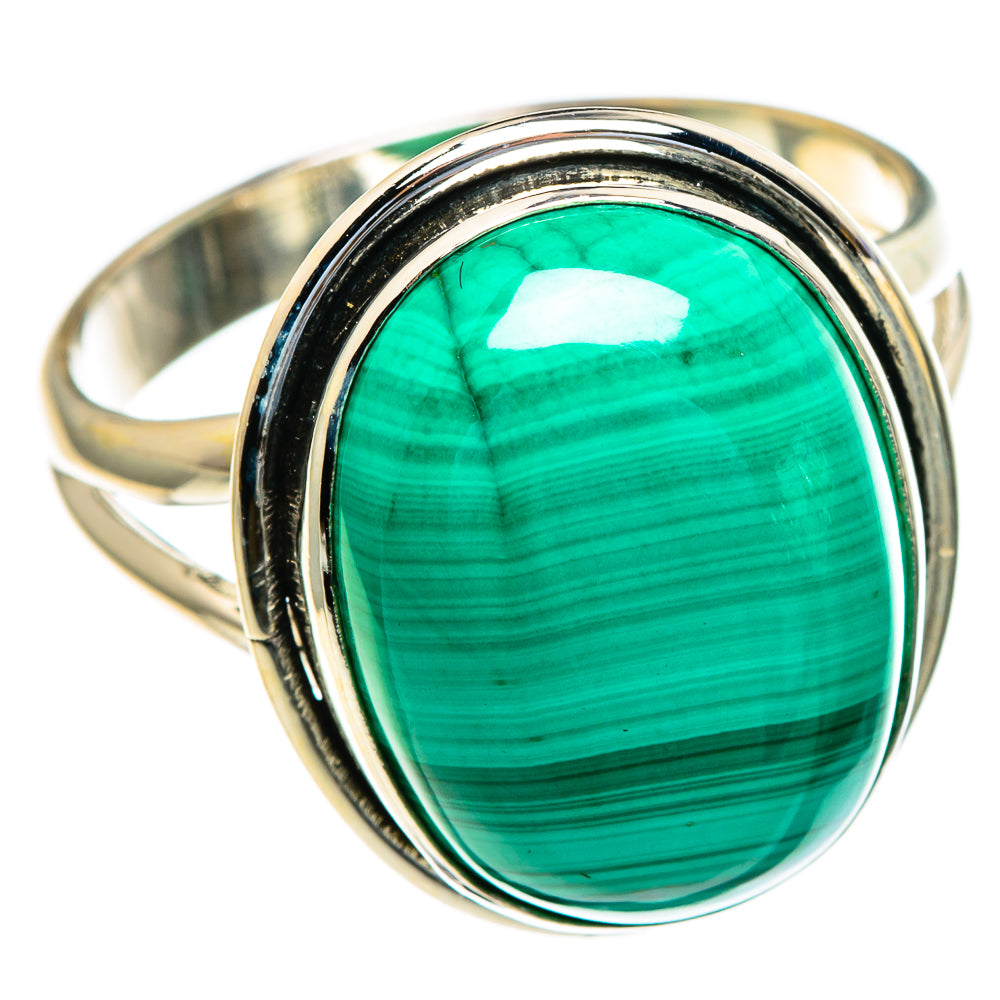 Malachite Rings handcrafted by Anasilvercos - RING85455
