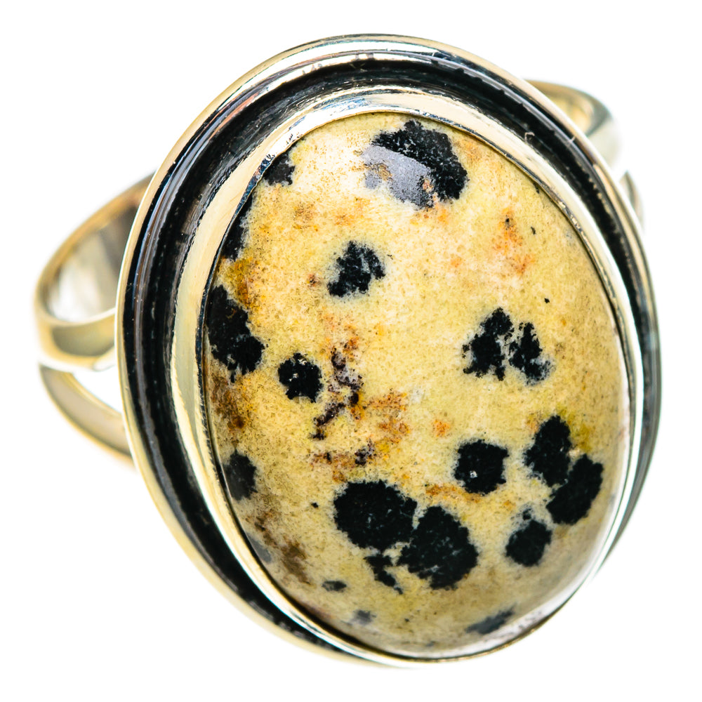Dalmatian Jasper Rings handcrafted by Anasilvercos - RING85458