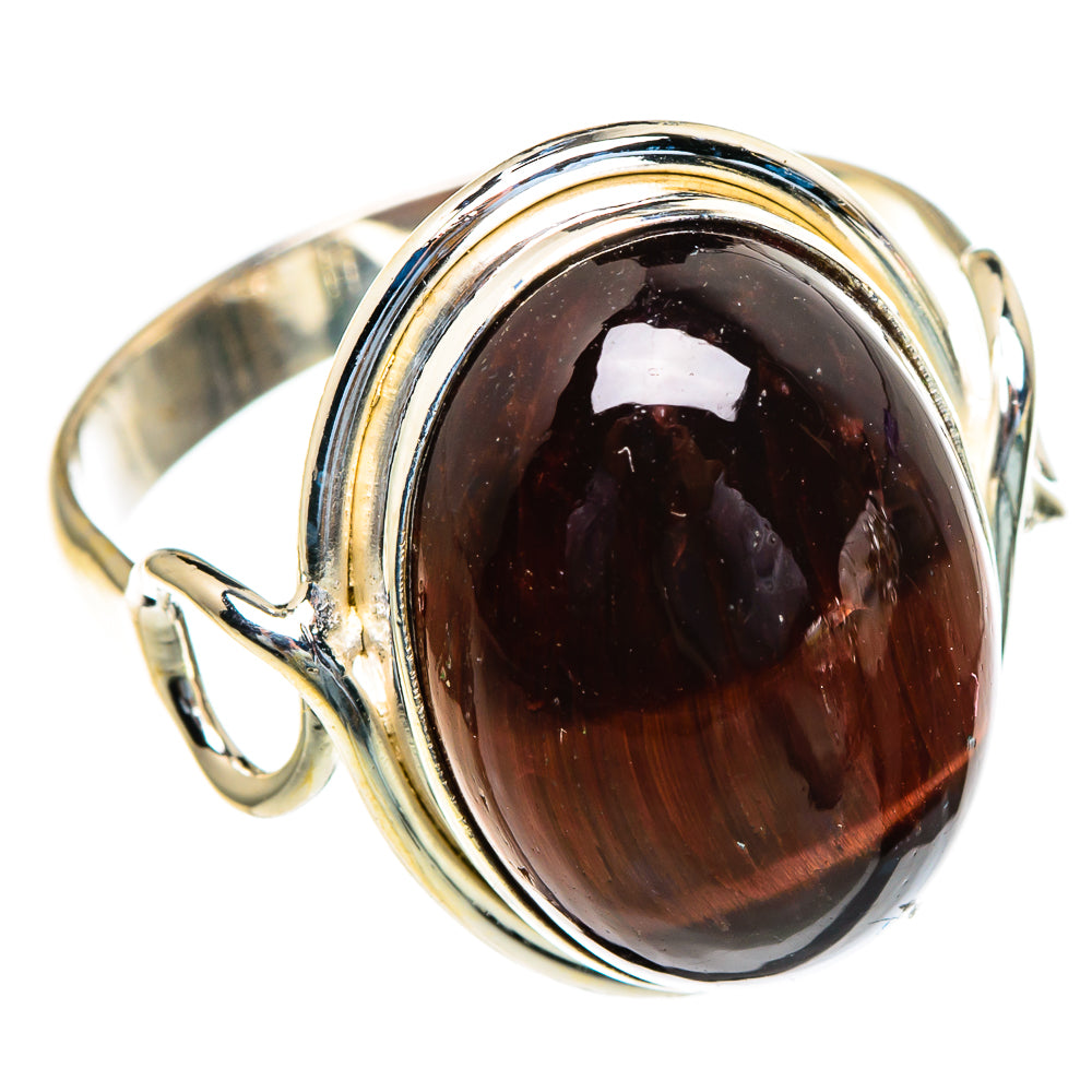 Red Tiger Eye Rings handcrafted by Anasilvercos - RING85459