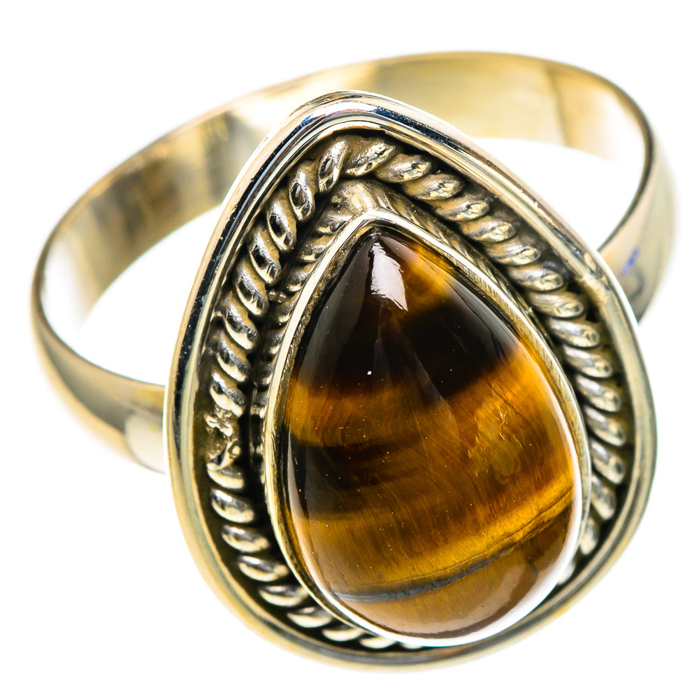 Tiger Eye Rings handcrafted by Anasilvercos - RING85462