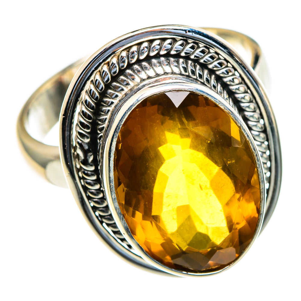 Mandarin Citrine Rings handcrafted by Anasilvercos - RING85466
