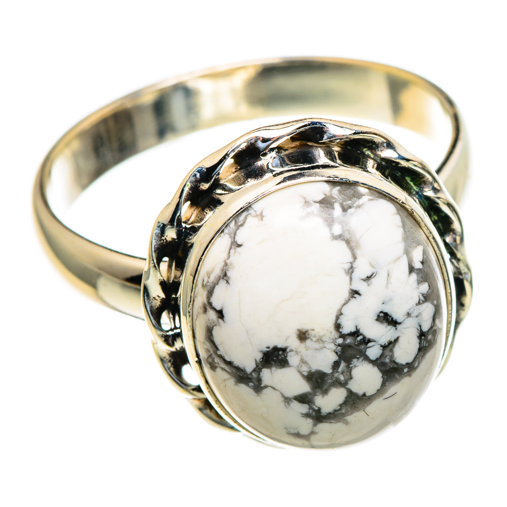 Howlite Rings handcrafted by Anasilvercos - RING85484