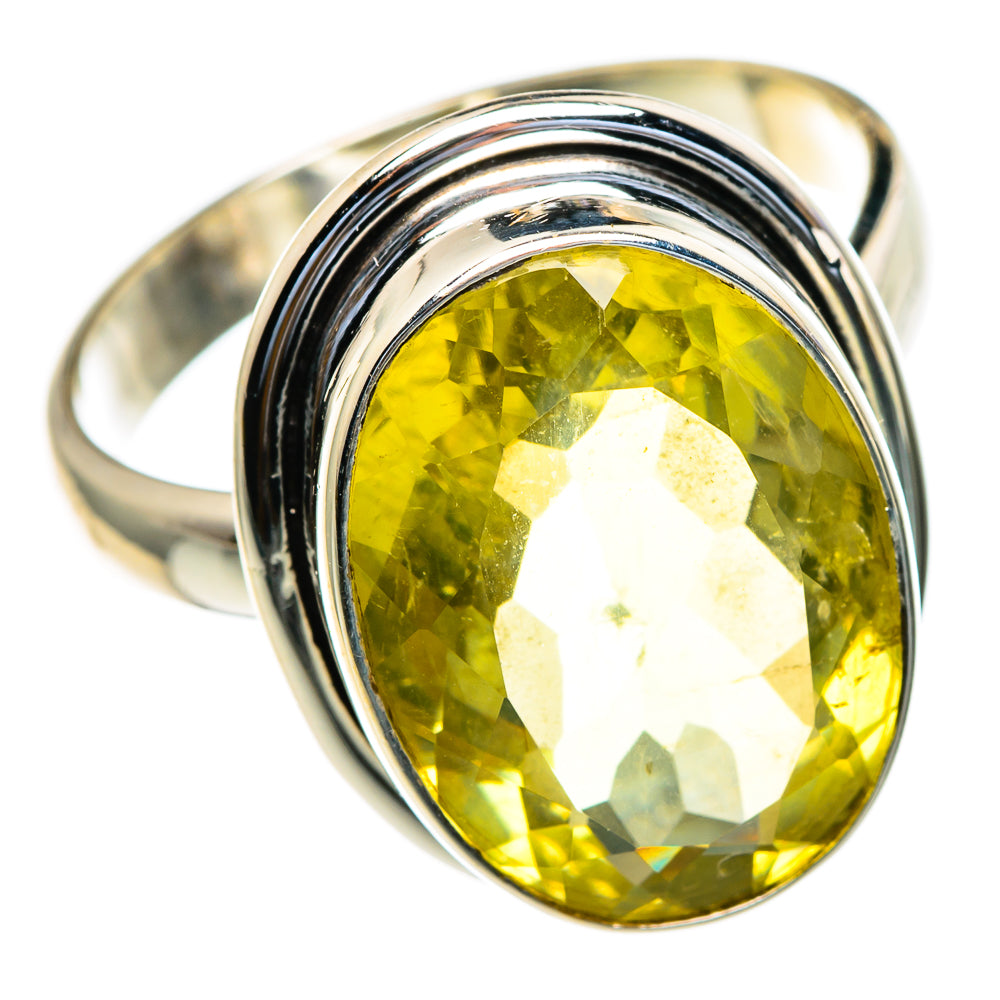 Lemon Quartz Rings handcrafted by Anasilvercos - RING85490