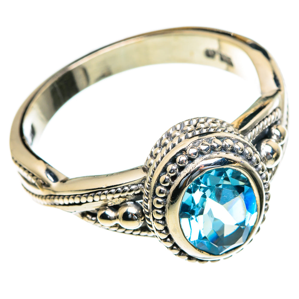 Blue Topaz Rings handcrafted by Anasilvercos - RING85499