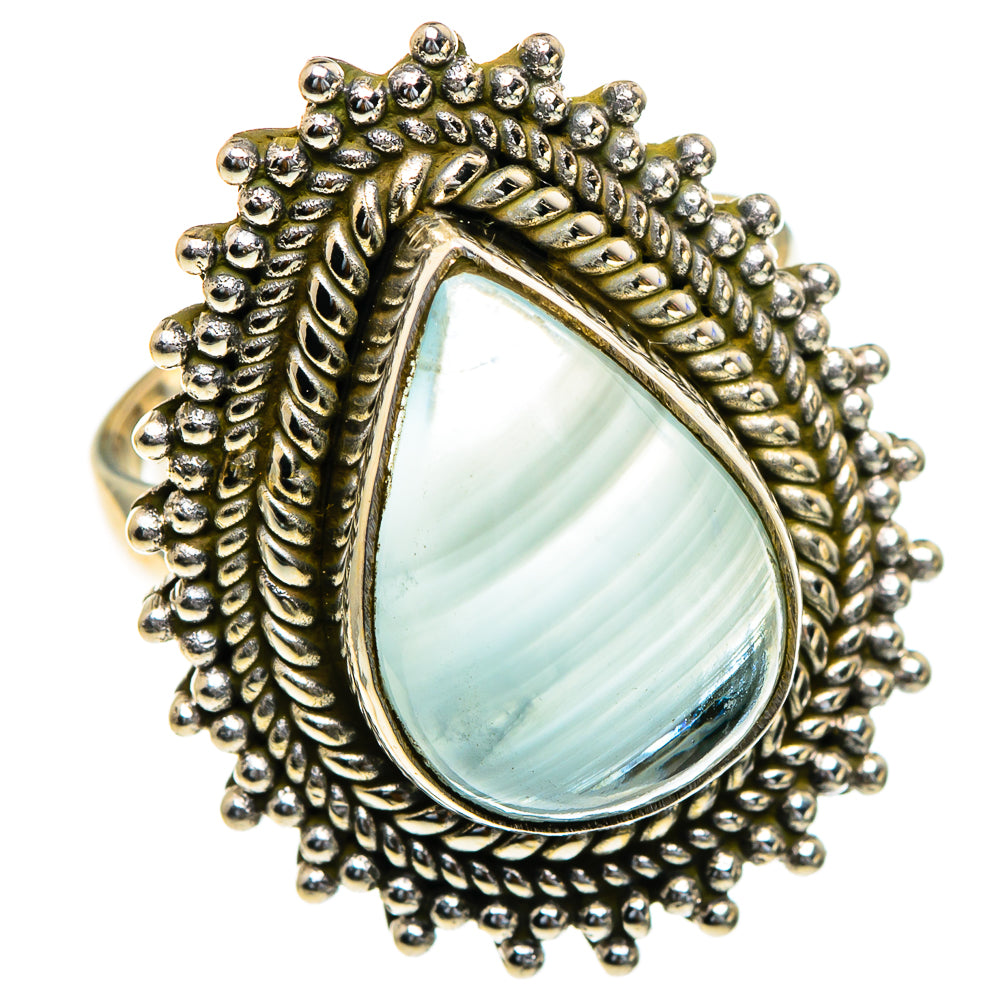 Aquamarine Rings handcrafted by Anasilvercos - RING85501