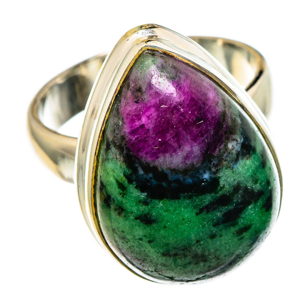 Ruby Zoisite Rings handcrafted by Anasilvercos - RING85503