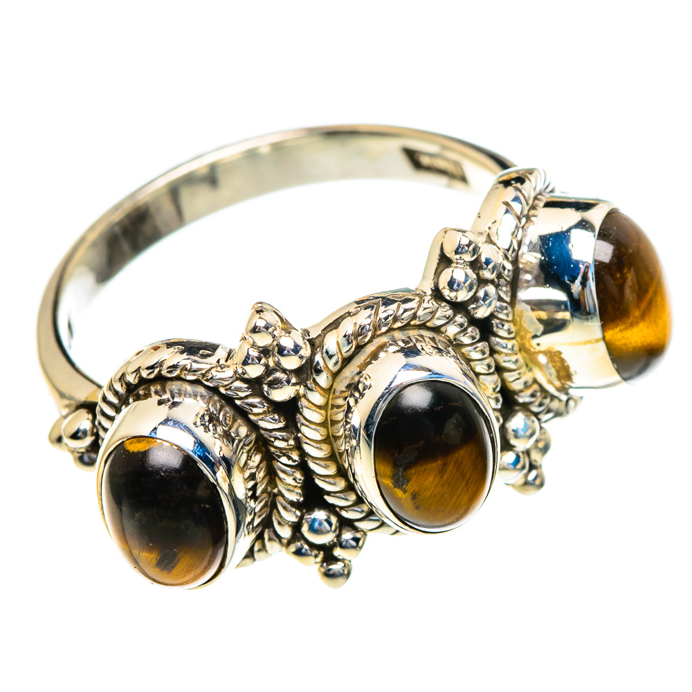 Tiger Eye Rings handcrafted by Anasilvercos - RING85507