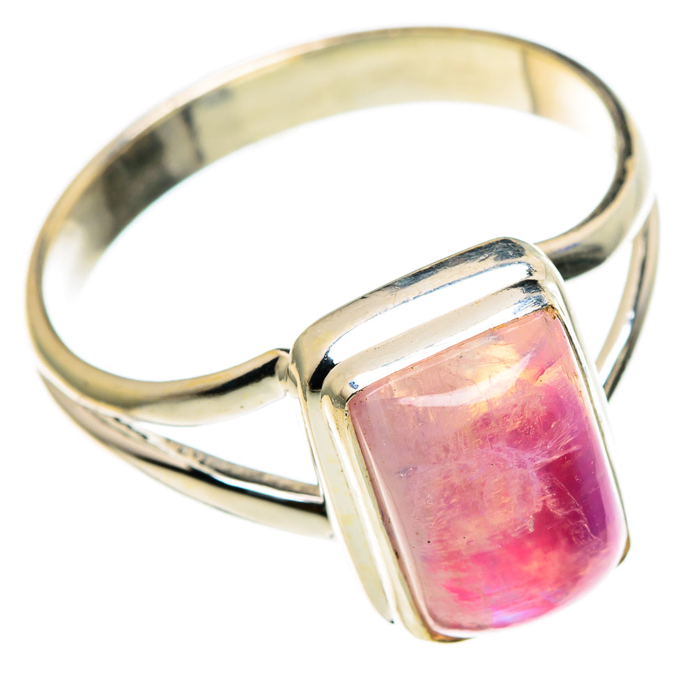 Pink Moonstone Rings handcrafted by Anasilvercos - RING85519