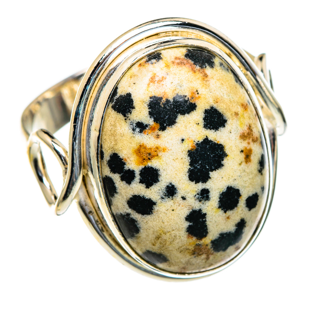 Dalmatian Jasper Rings handcrafted by Anasilvercos - RING85549