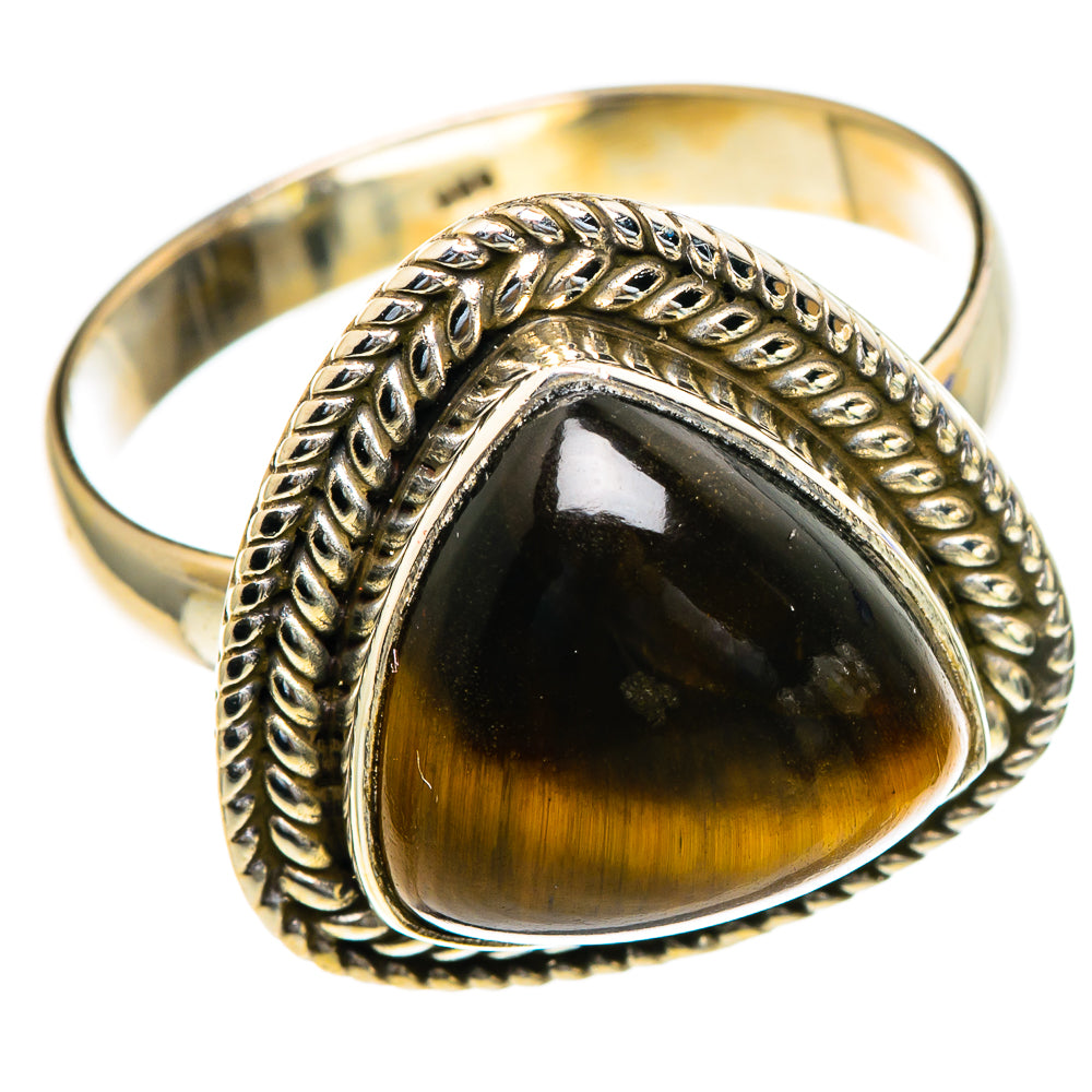 Tiger Eye Rings handcrafted by Anasilvercos - RING85551