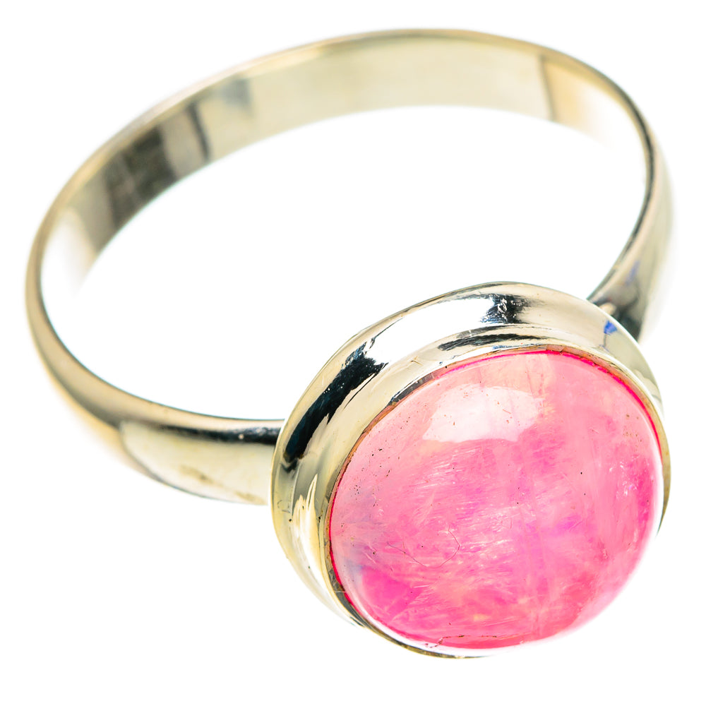 Pink Moonstone Rings handcrafted by Anasilvercos - RING85558