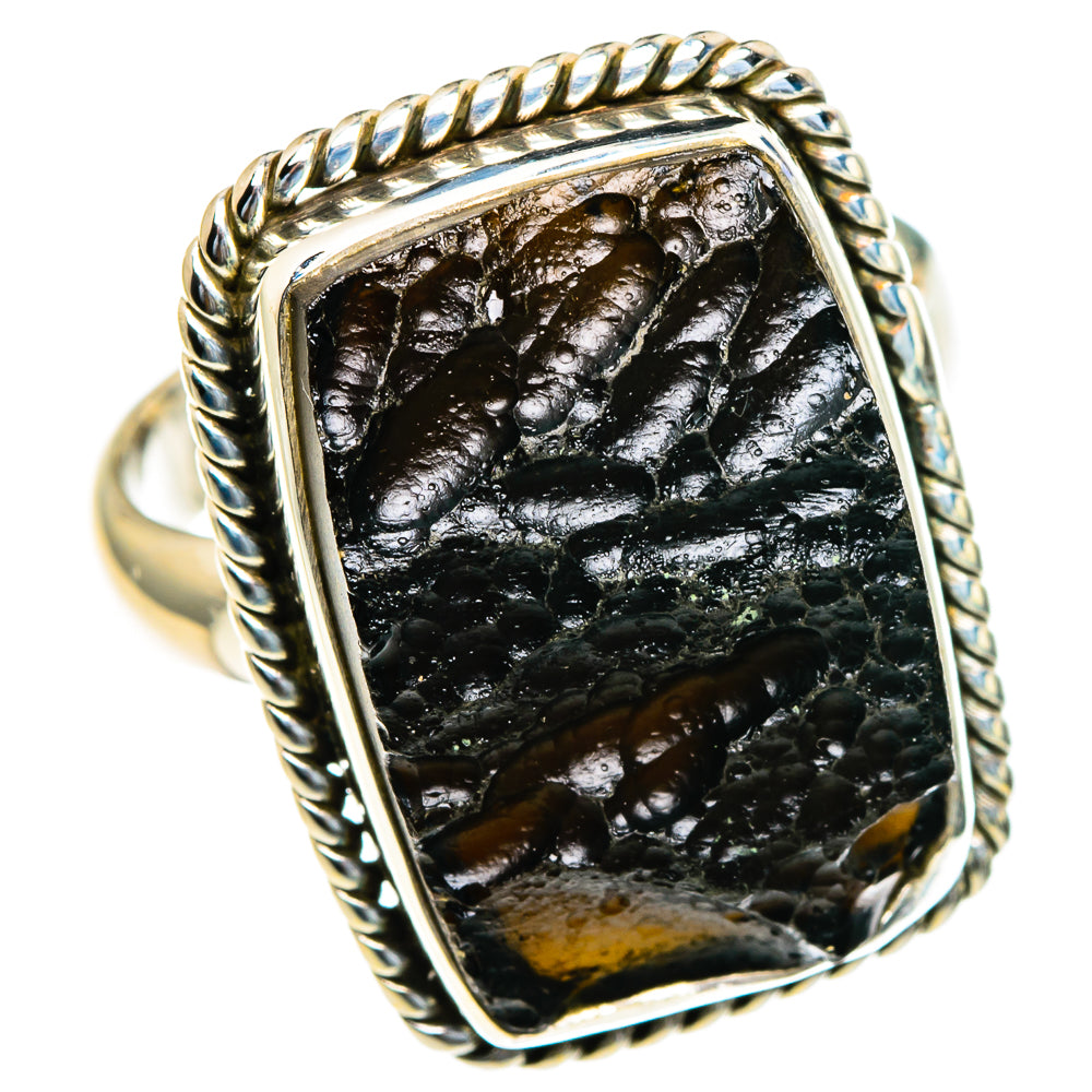 Tektite Rings handcrafted by Anasilvercos - RING85567 - Photo 2