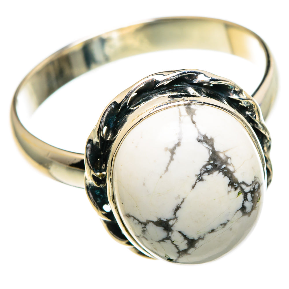 Howlite Rings handcrafted by Anasilvercos - RING85571 - Photo 2
