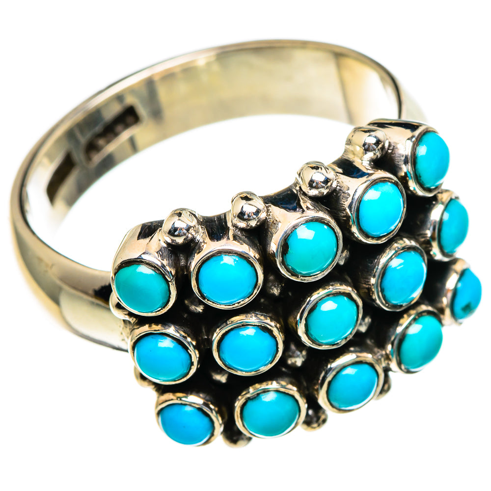 Tibetan Turquoise Rings handcrafted by Anasilvercos - RING85583