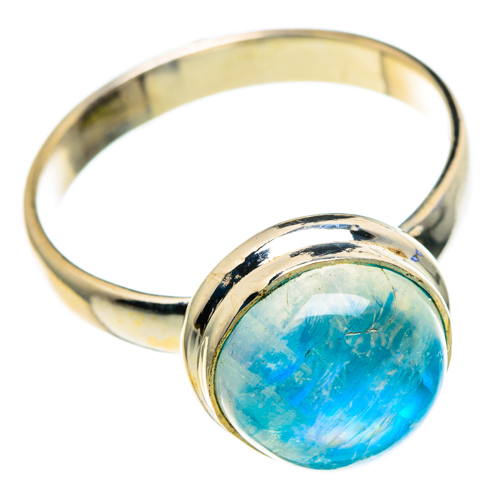 Rainbow Moonstone Rings handcrafted by Anasilvercos - RING85590