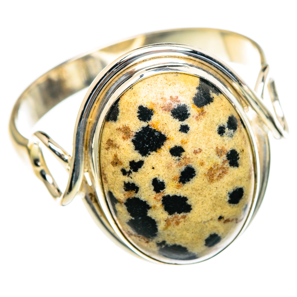 Dalmatian Jasper Rings handcrafted by Anasilvercos - RING85592